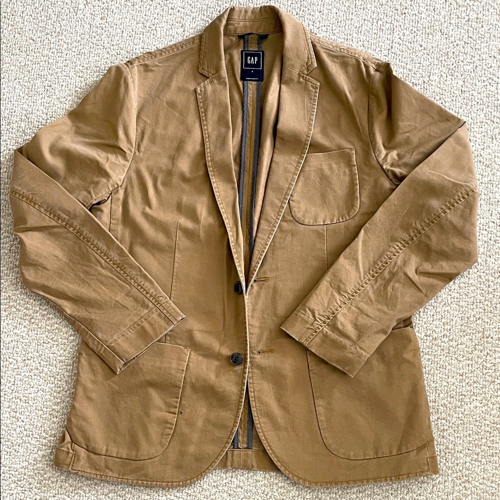 GAP Men's Tan (khaki) Lightweight Jacket / Blazer Size S